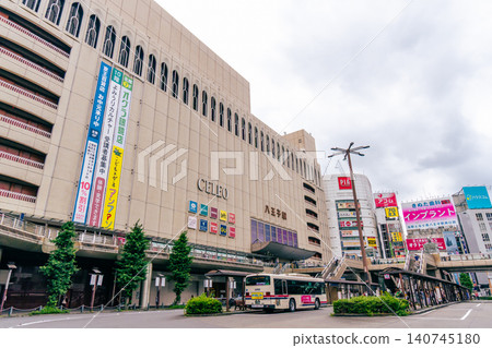 Tokyo, Hachioji Station North Exit, view of the station building Tokyo, Hachioji Station North Exit, view of the station building 140745180
