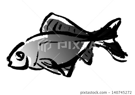 一幅手繪風格的金魚插圖。 一幅手繪風格的金魚插圖。 140745272