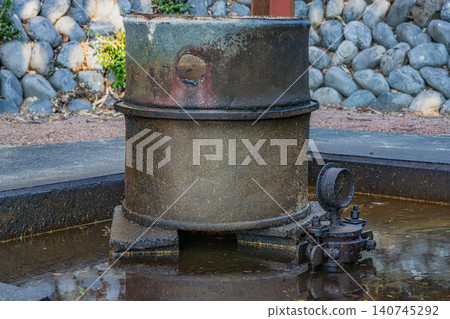 A view of the Sagara oil field pit in Makinohara City, Shizuoka Prefecture. A view of the Sagara oil field pit in Makinohara City, Shizuoka Prefecture. 140745292