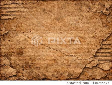 Torn cardboard background and texture. Old paper cardboard Torn cardboard background and texture. Old paper cardboard 140745473