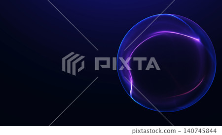 Blue and violet digital orb glows beside broad copy space, delivering a premium banner for machine learning, analytics platforms, technology marketing and product launches. Blue and violet digital orb glows beside broad copy space, delivering a premium banner for machine learning, analytics platforms, technology marketing and product launches. 140745844