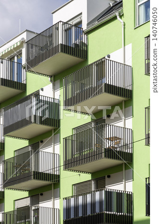 Vienna, Austria - June 19, 2023: Modern architecture of the Austrian capital Vienna Vienna, Austria - June 19, 2023: Modern architecture of the Austrian capital Vienna 140746050