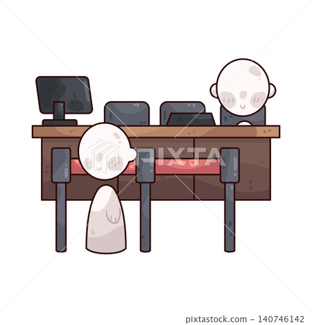 Illustration of Public Office Illustration of Public Office 140746142
