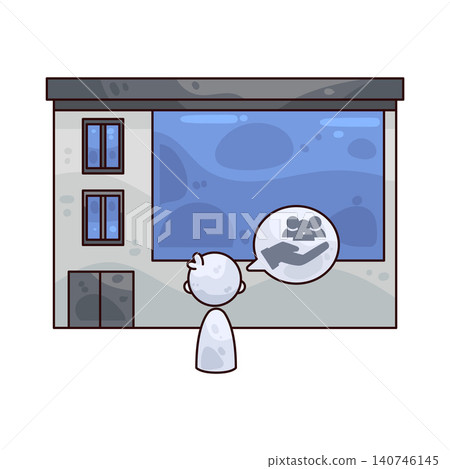 Illustration of Public Building Illustration of Public Building 140746145