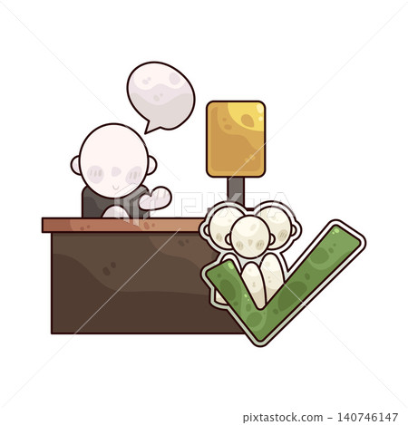 Illustration of Help Desk Illustration of Help Desk 140746147