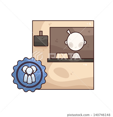 Illustration of Social Service Illustration of Social Service 140746148