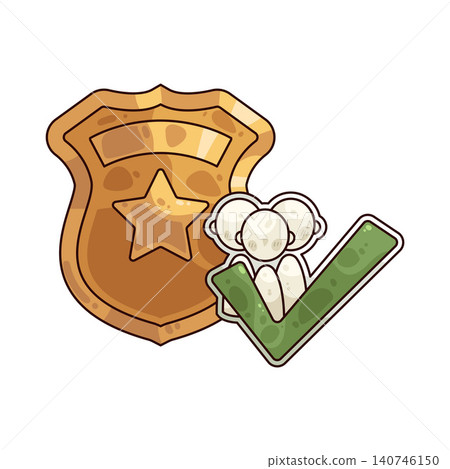 Illustration of Police Service Illustration of Police Service 140746150