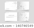 Digital technology futuristic design. Vector pattern on white background. Network communication. Big data lines 140746549
