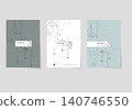 Geometric shapes pattern background. Vector abstract modern line art. Triangle and rectangular square shapes with dots and lines 140746550