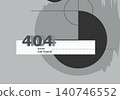 Black grunge shapes. Circle splash graphic on a white background. Vector abstract illustration 140746552