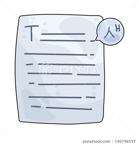 Illustration of Text Illustration of Text 140746557