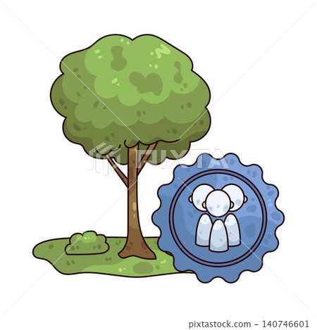 Illustration of Public Park Illustration of Public Park 140746601