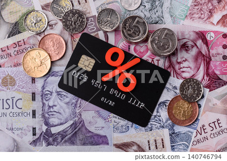 A credit card for contactless cashless payments via a terminal or online. A credit card 140746794