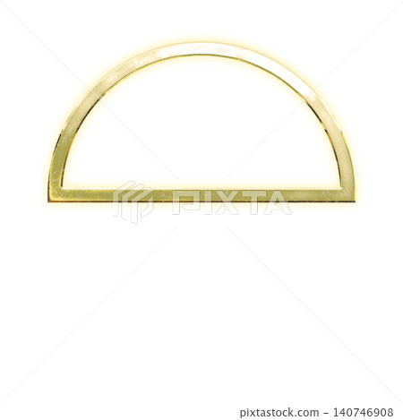 Golden semicircular line, alpha channel Golden semicircular line, alpha channel 140746908