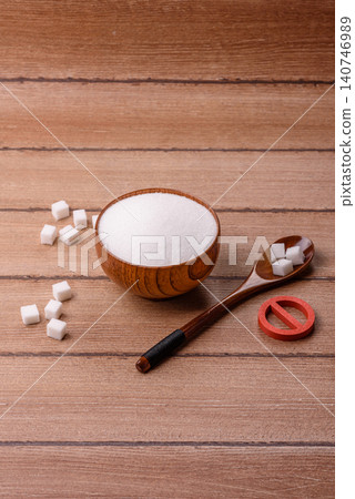 The sugar ban sign as a concept to stop the problem of diabetes and obesity. The sugar ban sign The sugar ban sign as a concept to stop the problem of diabetes and obesity. The sugar ban sign 140746989