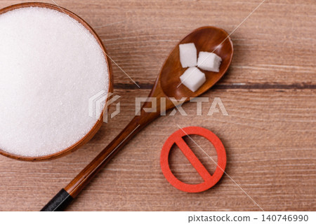 The sugar ban sign as a concept to stop the problem of diabetes and obesity. The sugar ban sign The sugar ban sign as a concept to stop the problem of diabetes and obesity. The sugar ban sign 140746990