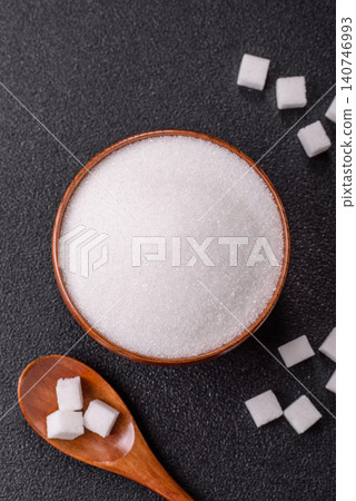 Sweet white sugar as a source of glucose. White sugar Sweet white sugar as a source of glucose. White sugar 140746993