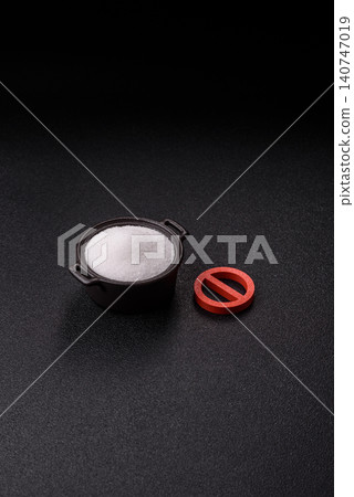 The sugar ban sign as a concept to stop the problem of diabetes and obesity. The sugar ban sign The sugar ban sign as a concept to stop the problem of diabetes and obesity. The sugar ban sign 140747019