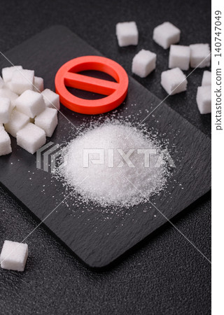 The sugar ban sign as a concept to stop the problem of diabetes and obesity. The sugar ban sign The sugar ban sign as a concept to stop the problem of diabetes and obesity. The sugar ban sign 140747049
