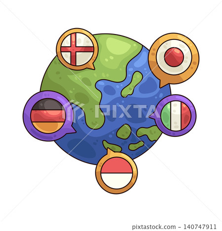 Illustration of World Language Illustration of World Language 140747911