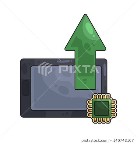 Illustration of Upgrade Illustration of Upgrade 140748107