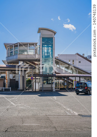 A view of the north exit of JR Yaizu Station on a sunny day (Shizuoka Prefecture) A view of the north exit of JR Yaizu Station on a sunny day (Shizuoka Prefecture) 140748139