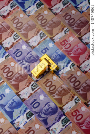Canadian gold bars or ingots as a tool for balance, financial investment. Canadian gold Canadian gold bars or ingots as a tool for balance, financial investment. Canadian gold 140749062