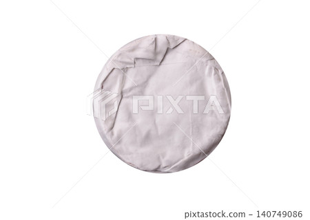 Pink Brie or Camembert cheese with honey, jam, figs, and crackers. Brie cheese 140749086