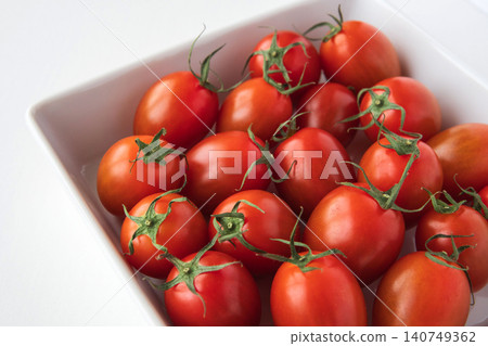 Long, slender cherry tomatoes 140749362