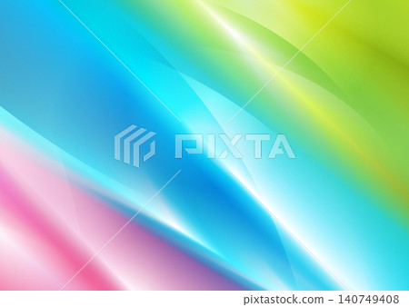 Blue, green and pink silk smooth stripes abstract elegant background Blue, green and pink silk smooth stripes abstract elegant background 140749408