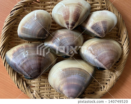 Fresh clams on a sieve Fresh clams on a sieve 140749520