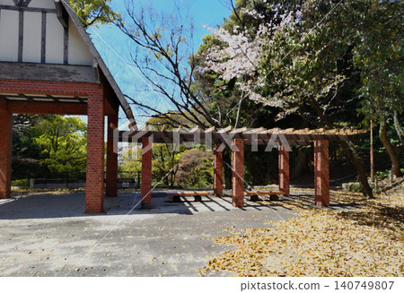 夜宮公園休息長椅①(插畫風格) 夜宮公園休息長椅①(插畫風格) 140749807
