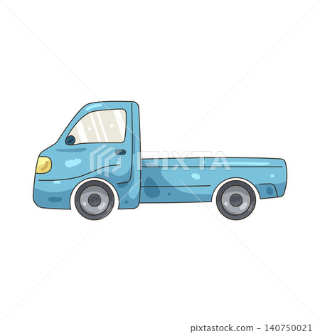 Illustration of pickup truck Illustration of pickup truck 140750021