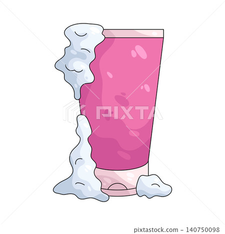 Illustration of face cleanser Illustration of face cleanser 140750098