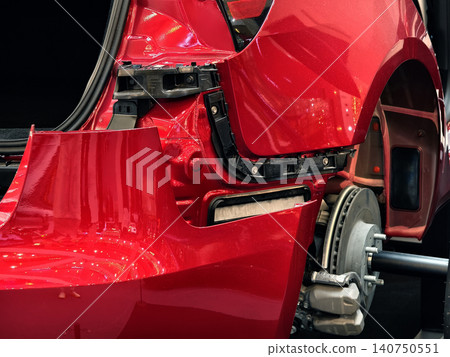 Exquisite craftsmanship and refined materials showcase upscale automotive environment Exquisite craftsmanship and refined materials showcase upscale automotive environment 140750551