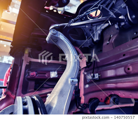 Detailed overview of automobile components accompanied by descriptive explanations of each part 140750557
