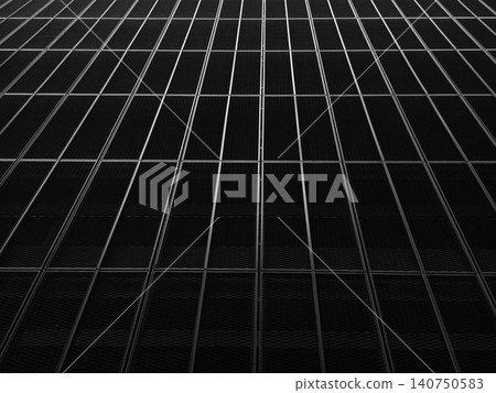 Glass building pattern. Exterior view of modern glass structure with geometric design Glass building pattern. Exterior view of modern glass structure with geometric design 140750583