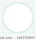 A perfectly circular frame with a blue and pink checkered pattern in the background. 140750807