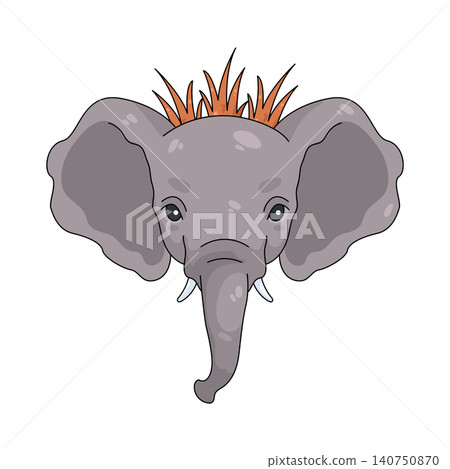 Illustration of elephant Illustration of elephant 140750870