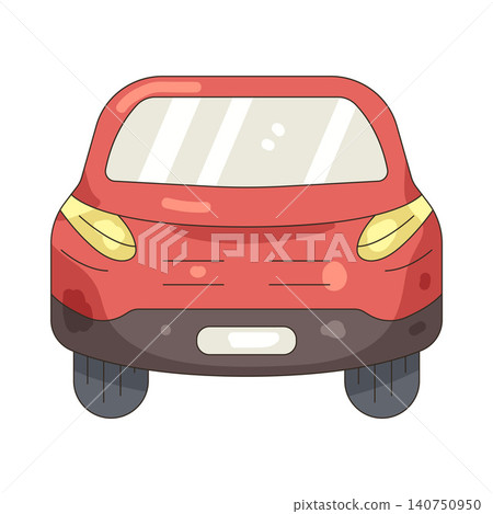 Illustration of red car Illustration of red car 140750950