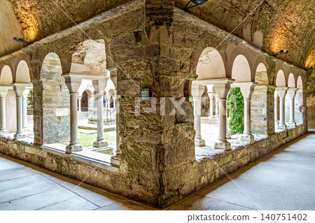 Monastery Sant Pedro de Rodes in the National Park of Cap de Cre Monastery Sant Pedro de Rodes in the National Park of Cap de Cre 140751402