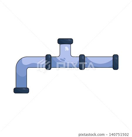 Illustration of plumbing pipe Illustration of plumbing pipe 140751502