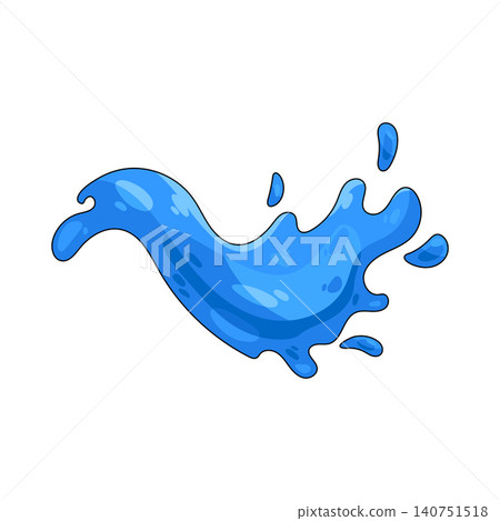 Illustration of water splash 140751518