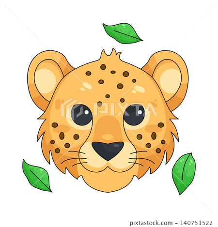 Illustration of cheetah Illustration of cheetah 140751522