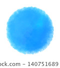 Simple watercolor blue background material, refreshing circular material 140751689