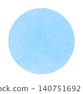 Simple watercolor blue background material, refreshing circular material 140751692