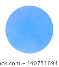 Simple watercolor blue background material, refreshing circular material 140751694