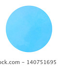 Simple watercolor blue background material, refreshing circular material 140751695