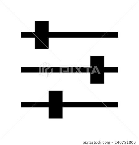 滑桿輪廓圖標,帶透明通道 滑桿輪廓圖標,帶透明通道 140751806