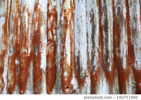 Rusty Corrugated Metal Texture Background. Rusty Corrugated Metal Texture Background. 140751980